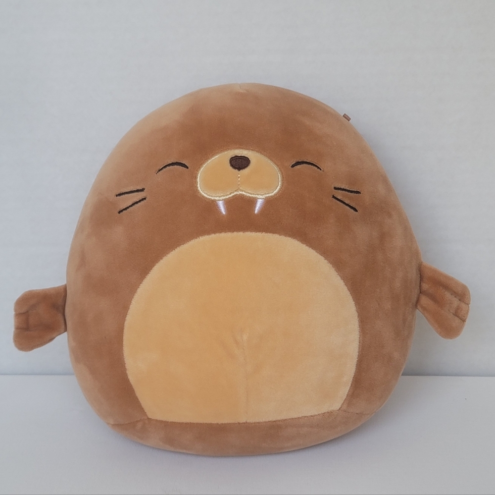 Squishmallows Bruce the Brown Walrus Soft Cuddly Stuffed Animal Toy Plush 8"